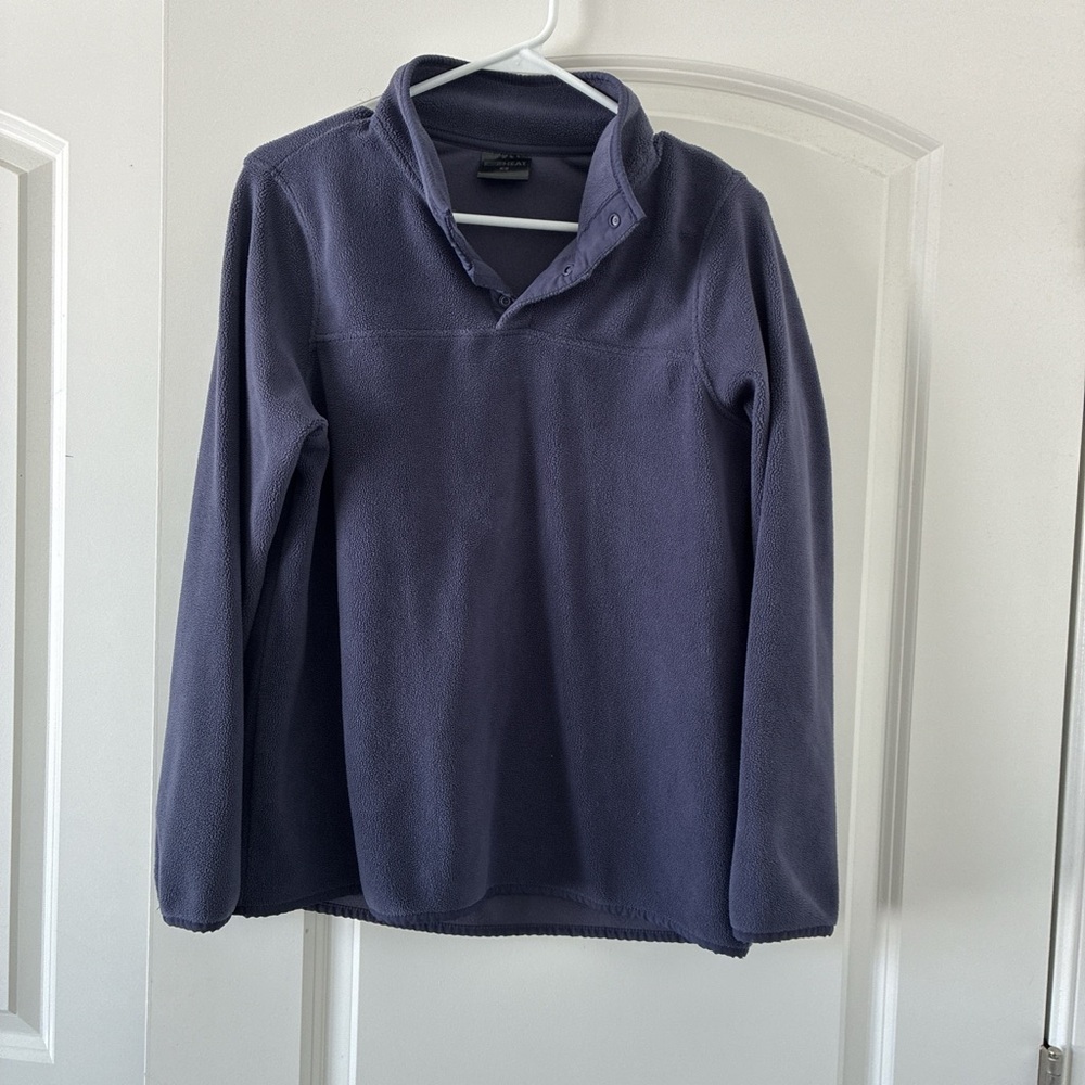 32 Degrees Women's Purple Zip Up Sweater
